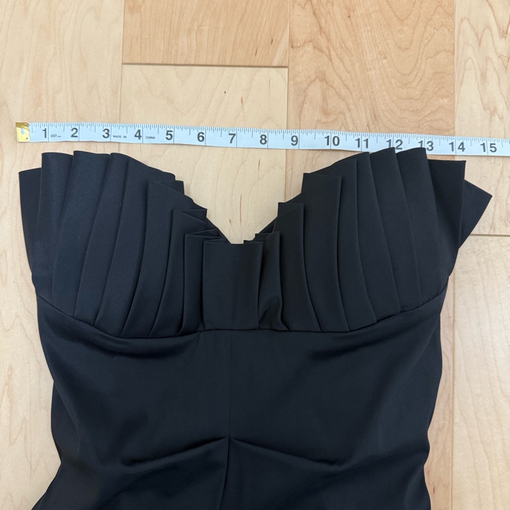 Betsy & Adam Midnight Strapless Gown - Picture 5 of 6